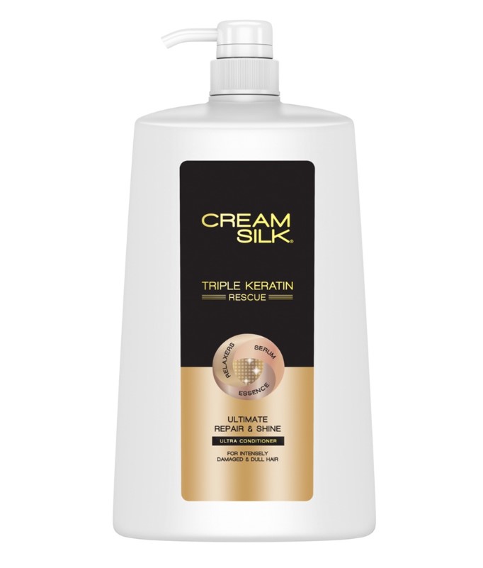 Cream Silk Triple Keratin Rescue Hair Conditioner Ultimate Repair & Shine 1.4L