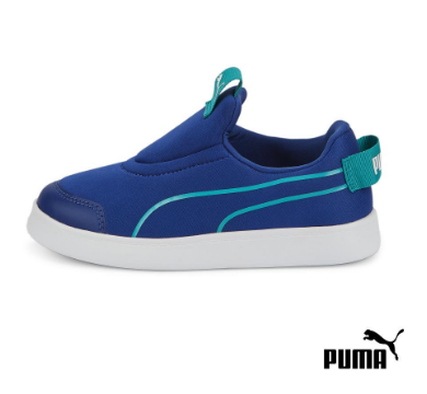 PUMA Unisex Courtflex v2 Slip-On Kids' Shoes