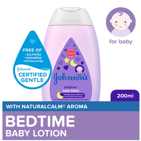 Johnson's Bedtime Baby Lotion 200ml - Newborn, Lotion for Baby, Baby Essentials, Baby Care