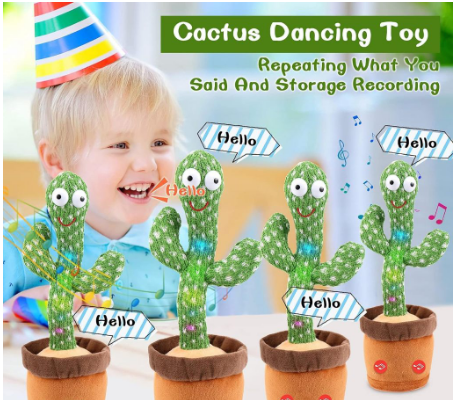 iBaby Dancing Talking Cactus Toys With 120 Songs For Baby Boys And Girls Electronic Plush Toy