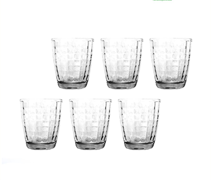 UNION GLASS 6pcs Tumbler 9oz, Drinking Glasses For Beverages & Cocktails