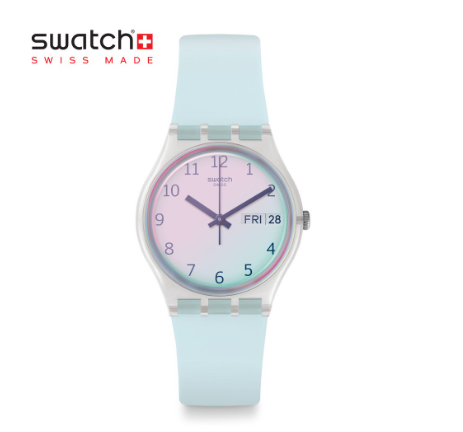 Swatch Gent Ultraciel GE713 Blue Silicone Strap Watch