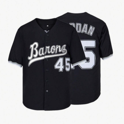 90s Outfit For Men Barons #45 Unisex Hip Hop Clothes Baseball Jersey Shirts For Party Baseball Gift