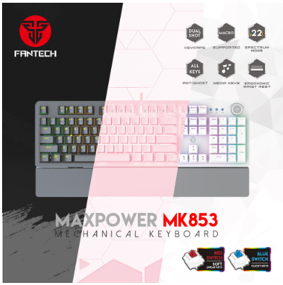Fantech Mechanical Keyboard RGB Macro Supported Gaming Keyboard - MAXPOWER MK853