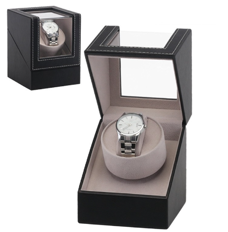 Top-Watch Winder Box PU Leather Adjustable Pillow Anti-static Silent Self-Winding Automatic Mechanic