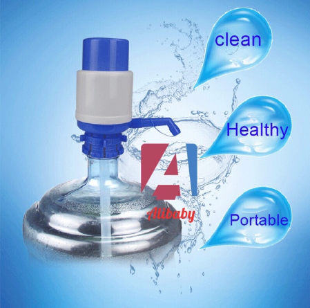 Bottled Drinking Water Pump Hand Press Removable Manual Dispenser Tool with 3 Tube