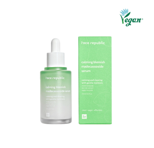 Face Republic Calming Blemish Madecassoside Serum 45ML Oily, Sensitive Skin, Acne / Tea Tree Vegan