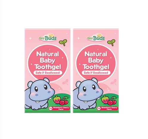 TinyBuds Toothgel Stage 1 x 2 - Strawberry Cherry