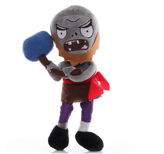 30CM Plants vs Zombies Plush Doll Peashooter SplitPea Clown Zombie Figures Soft Stuffed Toys Kids Halloween Gift Z6