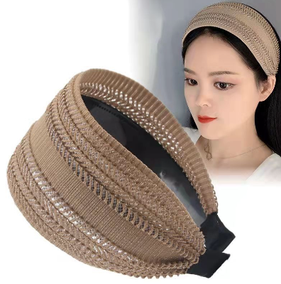 Elegant Vintage Hollow Headband For Girls Wide Side Wash Face Headband Women Hair Hoop Lace Hairband