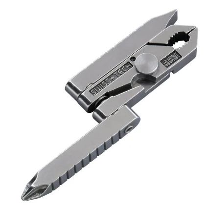 Swiss Tech 6 in 1 Multi - function Outdoor Tool Clamp Mini - pliers Portable Folding Tool EDC Equipment Pocket Gear Kits Camping