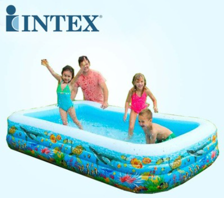 INTEX58485 Tropical Fish Family Pool Inflatable Pool Children Play Pool 305 * 183 * 56CM