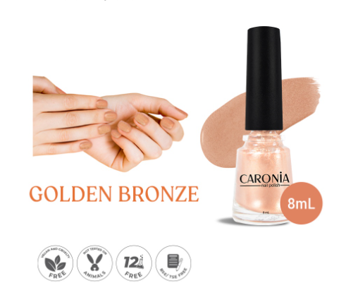 Caronia Nail Polish Golden Bronze 8ML