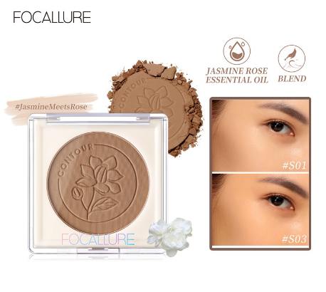 Focallure Full Coverage Creamy Smooth Texture JasmineMeetsRose Contour Bronzer