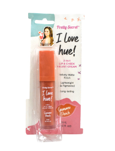 PRETTY SECRET 2-In-1 Lip and Cheek Velvet Cream Summer Peach 3ML