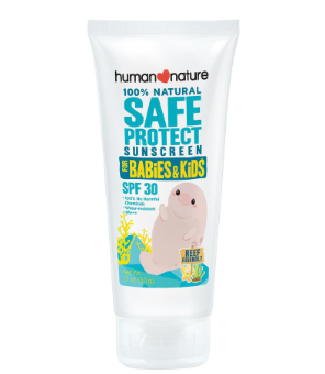 Human Heart Nature 50g SafeProtect SPF30 Sunscreen Babies & Kids