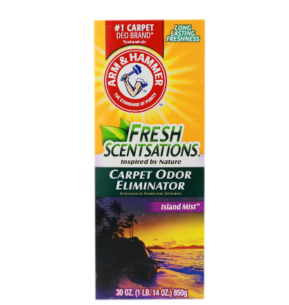 Arm & Hammer Fresh Sensations Island Mist Carpet Odor Eliminator 850g