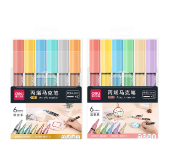 Deli S581/S582 Acrylic Sketch Marker 6pcs/set