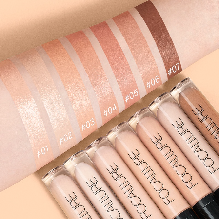 FOCALLURE Liquid Concealer Full Cover Waterproof Flawless Natural 7 Colors