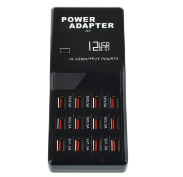 USB Charger Mobile Phone Charger 60W 12-Ports USB Charging Station