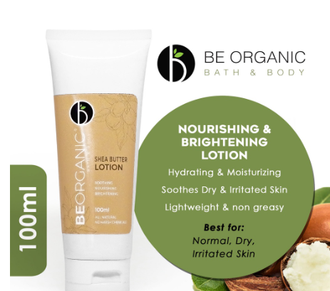 Be Organic Shea Butter Lotion 100ml ( Calming & Soothing For Sensitive Skin )