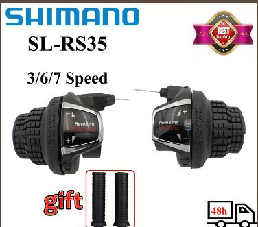 Shimano 3x7s MTB Bicycle Bike RS35 Shifter Twist Shifter Brake Lever /Shifter Combo Set