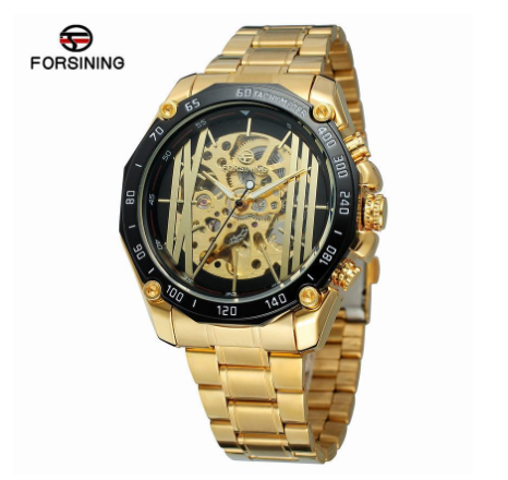 Forsining Men Watch Top Brand Automatic Mechanical Skeleton Waterproof Sport Watches GMT997 5