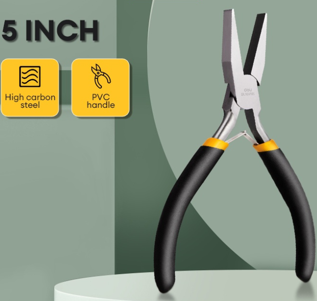 Deli Mini Flat Nose Pliers Multifunctional Hand Tool With Plastic Handle