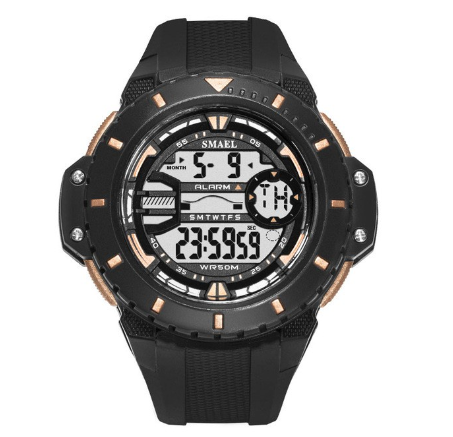 Smael Outdoor Leisure Digital Watch Fashion Sporting Goods LED Display Water Resistance Shock Resistant Wristwatch 1519 04