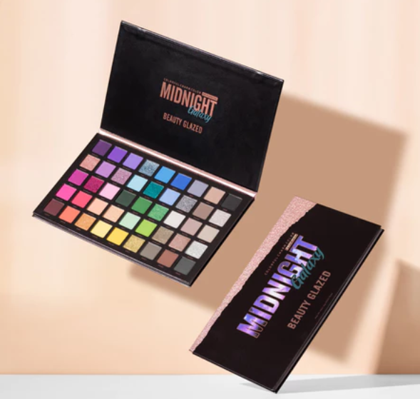 BEAUTY GLAZED Midnight Galaxy Matte 45 Colors Highlight Shimmer Eye Shadow Cosmetics Palette Glitter Eyeshadow