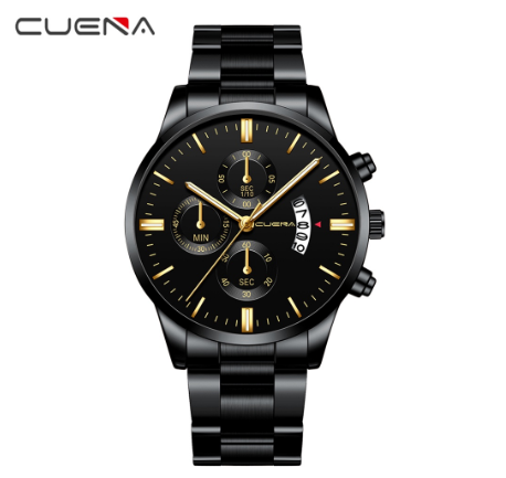 Cuena Men's Watch Leisure Sports Quartz Waterproof Watch 845S 0014