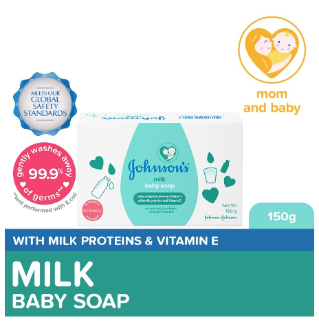 Johnson's Milk+Rice Baby Soap 150g - Bar Soap, Baby Essentials, Baby Care