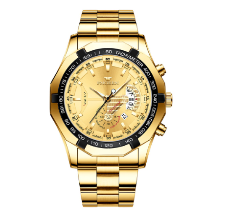 FNGEEN Men Fashion Business Quartz Watch with Date M2
