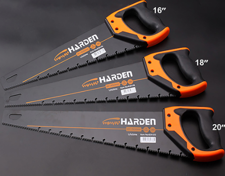 Harden 16" - 20" Pro Hand Saw Multi Pro Carbide Mn Steel Wood Cutting Hand Saw With TPR Handle