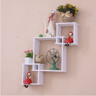 Modern Simple Wall Shelf Multi - Lattice Wall Hanging Decoration Creative Wall Hanging Decoration