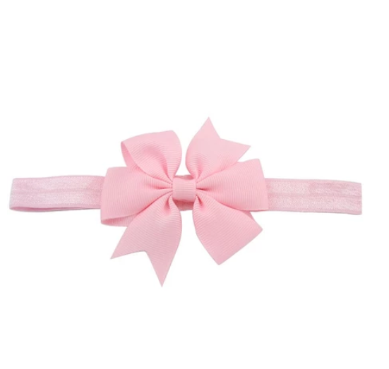 Cute Kids headband Kids Chiffon Bowknot Headbands Solid Color Hair Bows Hair Band Accessories H8