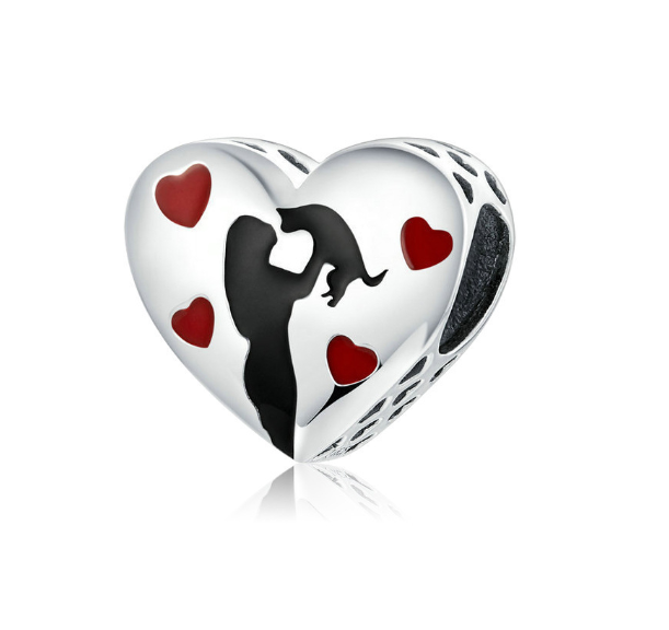 2023 New 925 Silver Pandora Charms Heart Love Family Bracelet Pendant Charm Jewelry S10