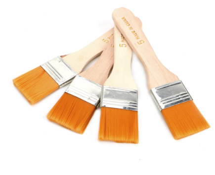 NICEYARD 4Pcs/Set Wood Handles Hair Painting Brush Acrylic Paints Nylon Oil Paint Brush Art Supplies Watercolor Paint Drawing