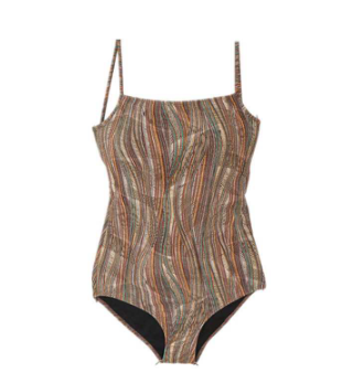 One Piece Swimsuit with Turban Korean Printed Swimwear Beach Wear