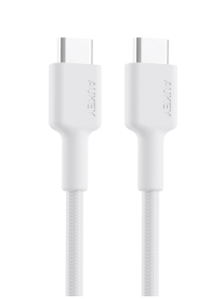 Aukey CB-CD45 Fast Charging Cable CC 60W Nylon Braided USB-TYPE C to C Data Cable (0.9m) Black USB-IF TID Certified for Samsung