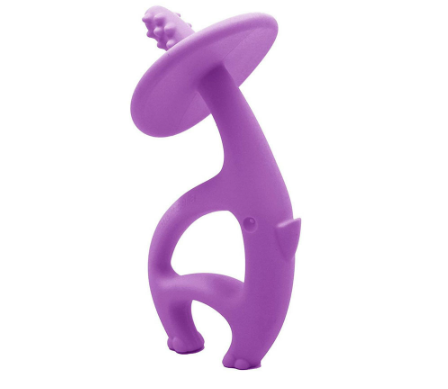 Mombella Dancing Elephant Silicone Teether (Purple)