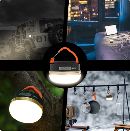 10W LED Camping Lantern Tents lamp 1800mAh Portable Camping Lights Outdoor Hiking Night Hanging lamp USB Rechargeable