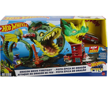 Hot Wheels City Dragon Drive Firefight Playset