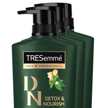 Tresemmé Shampoo for Clean Hair Detox and Nourish 620ml (Bundle of 3)