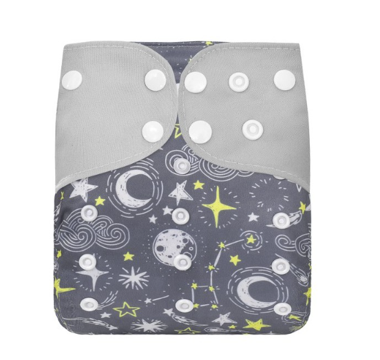 Ready Stocks Waterproof Reusable Digital Printed One Size Pocket Cloth Diaper CD42