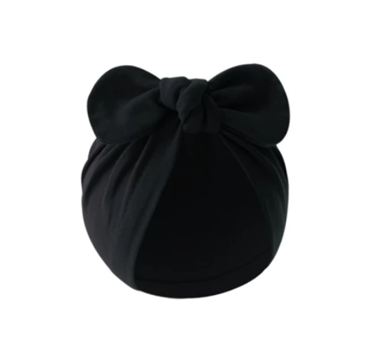 Some Baby Bowknot Beanie Hat Large Turban Hat for Newborn Boys Girl 0-12M Soft Breathable Headdress Universal Photo Hat BH19