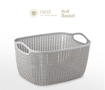 Nest Design LAB Knit Basket Storage Basket Gray
