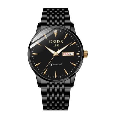 Original Luxury Stainless Steel Fashion Men's Waterproof Luminous Calendar Swiss analog quartz Automatic  Watch M11