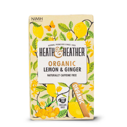 Heath  &  Heather Lemon & Ginger Organic Tea 20 Bags