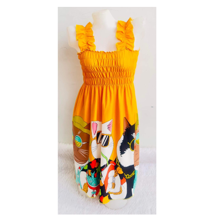 RUFFLES Mini Smocking || Maternity Dress || Summer Dress ||Above the knee up to Medium Size X